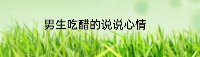 男生吃醋的说说心情