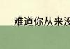 难道你从来没有爱过我是什么歌