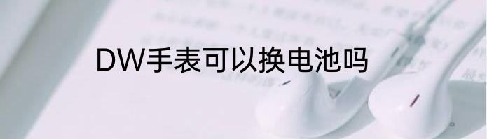 DW手表可以换电池吗