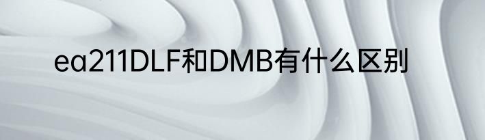 ea211DLF和DMB有什么区别