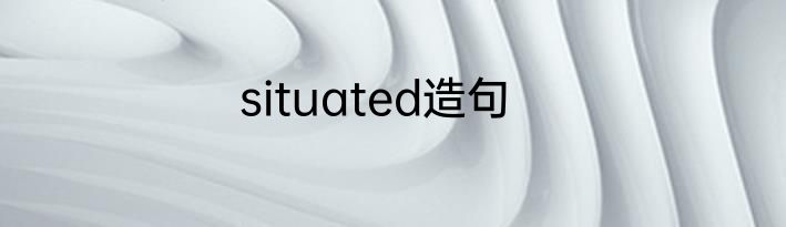 situated造句
