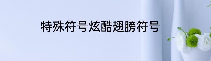 特殊符号炫酷翅膀符号
