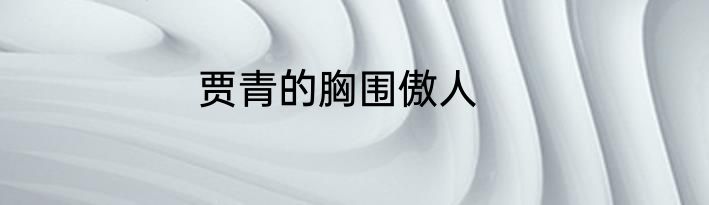 贾青的胸围傲人