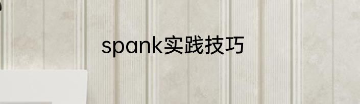 spank实践技巧