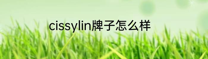 cissylin牌子怎么样