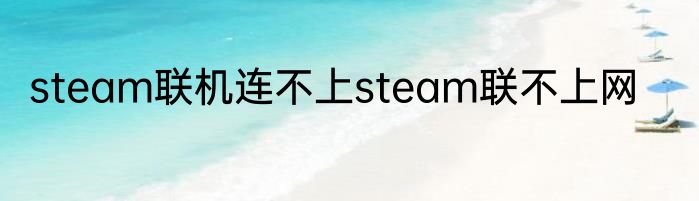 steam联机连不上steam联不上网