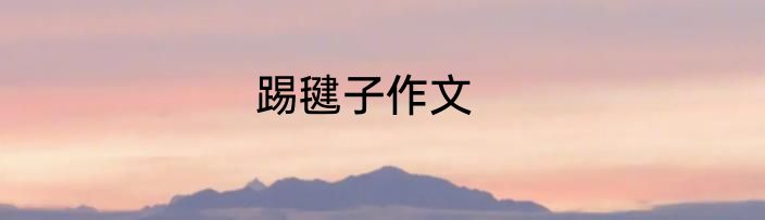 踢毽子作文