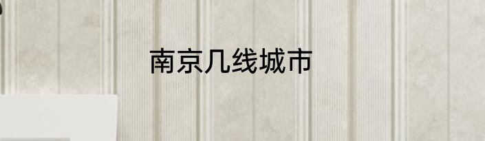 南京几线城市