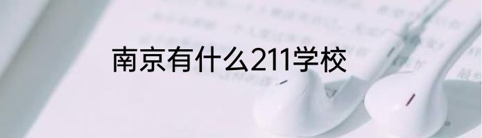 南京有什么211学校