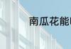 南瓜花能吃吗有什么好处