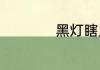 黑灯瞎火意思是什么
