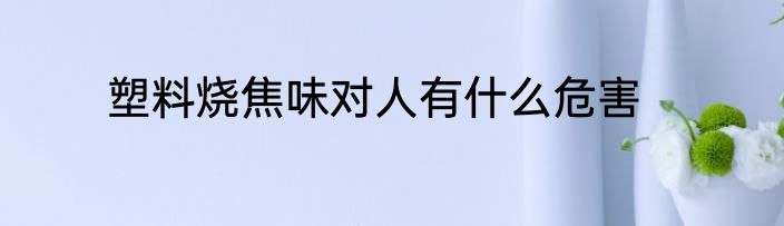 塑料烧焦味对人有什么危害