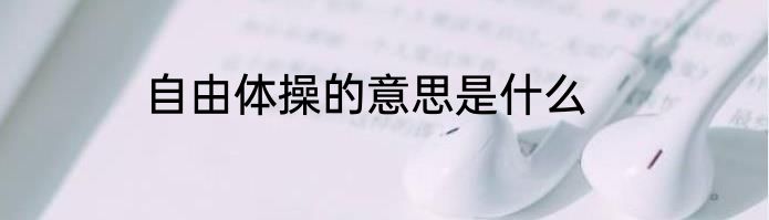 自由体操的意思是什么