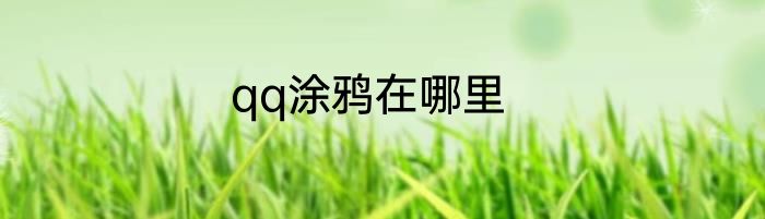 qq涂鸦在哪里