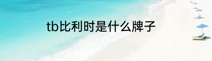 tb比利时是什么牌子