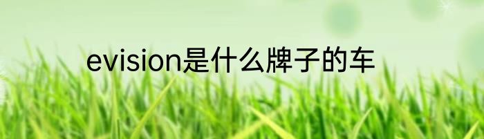 evision是什么牌子的车