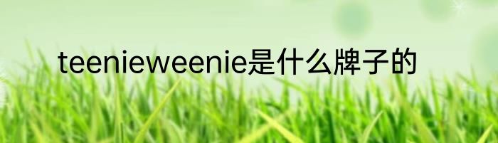 teenieweenie是什么牌子的