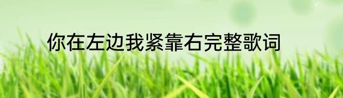 你在左边我紧靠右完整歌词