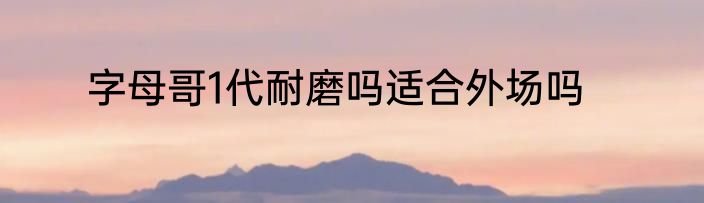 字母哥1代耐磨吗适合外场吗
