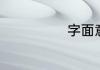 字面意思是什么