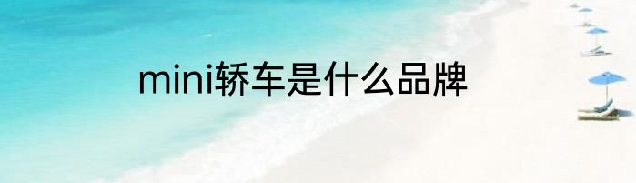 mini轿车是什么品牌