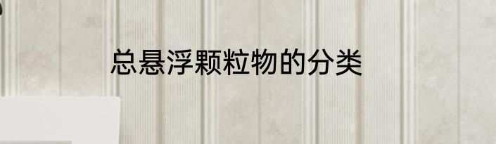 总悬浮颗粒物的分类