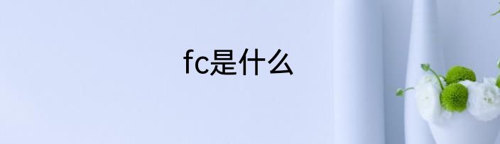 fc是什么