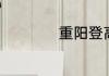重阳登高感悟的诗句