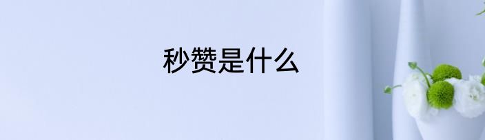 秒赞是什么