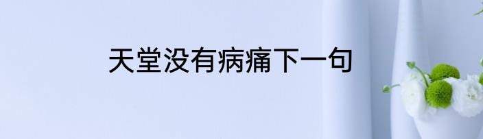 天堂没有病痛下一句