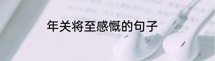 年关将至感慨的句子
