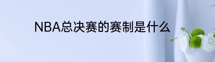 NBA总决赛的赛制是什么