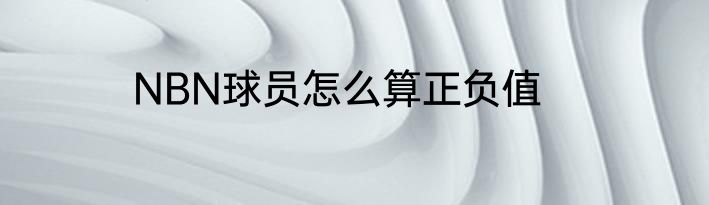 NBN球员怎么算正负值