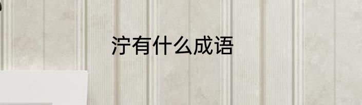 泞有什么成语
