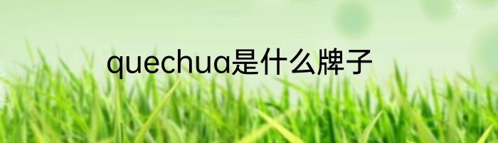 quechua是什么牌子