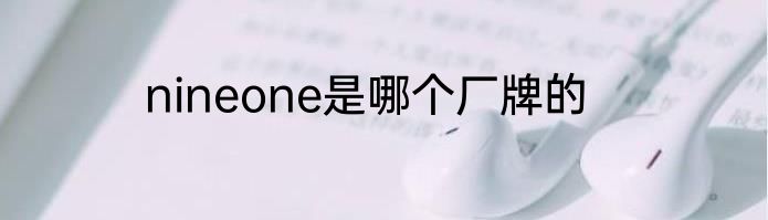 nineone是哪个厂牌的