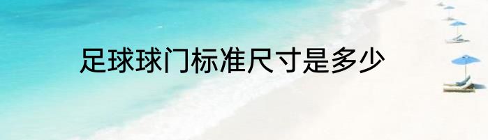 足球球门标准尺寸是多少