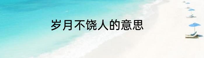 岁月不饶人的意思