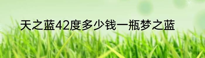 天之蓝42度多少钱一瓶梦之蓝