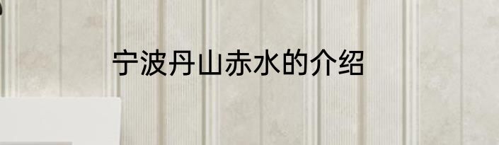 宁波丹山赤水的介绍