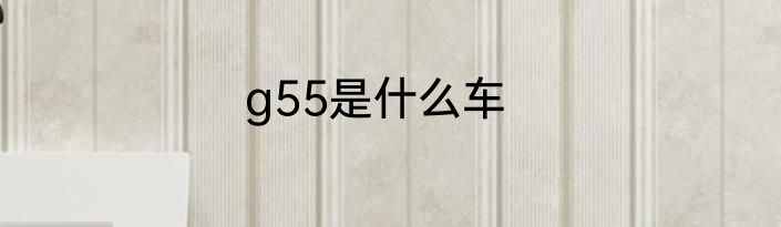 g55是什么车