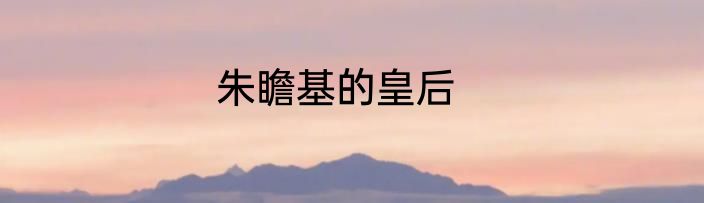 朱瞻基的皇后