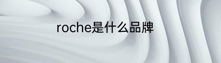 roche是什么品牌