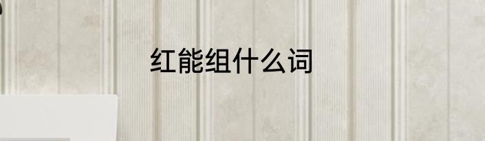 红能组什么词