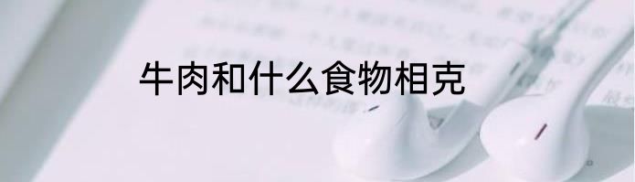 牛肉和什么食物相克