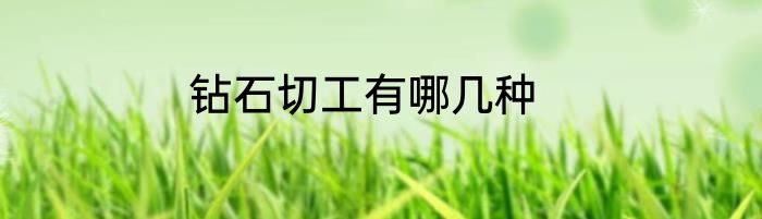 钻石切工有哪几种