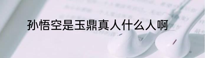 孙悟空是玉鼎真人什么人啊