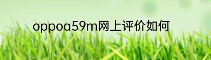 oppoa59m网上评价如何