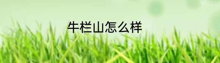 牛栏山怎么样