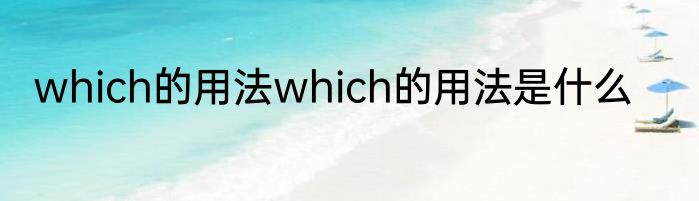 which的用法which的用法是什么